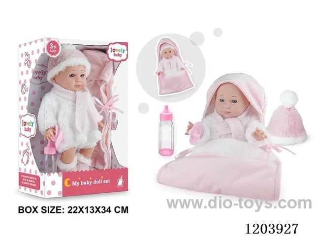 12-inch doll with sleeping bag