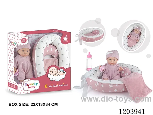 24-inch doll with baby cradle