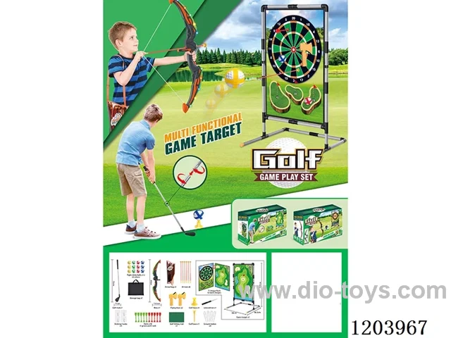 Bow & Arrow Double Sided Golf Set with Stand