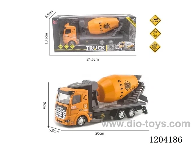 1:48 Alloy pull back Engineering Cement Mixer (flat head)