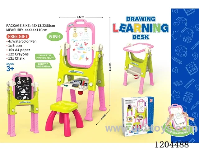 Multi-functional easel with long legs