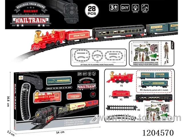 Electric light Music Track Train (battery not included)