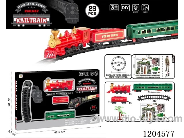 Electric light Music track train (including electricity) Lithium battery with USB cable