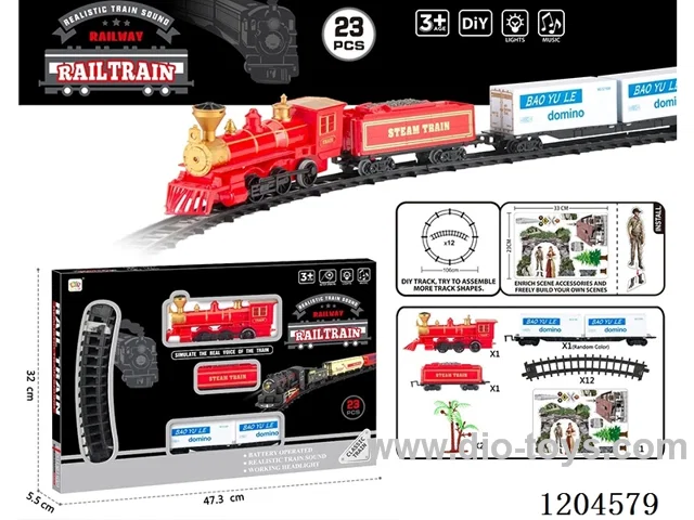 Electric light Music track train (including electricity) Lithium battery with USB cable