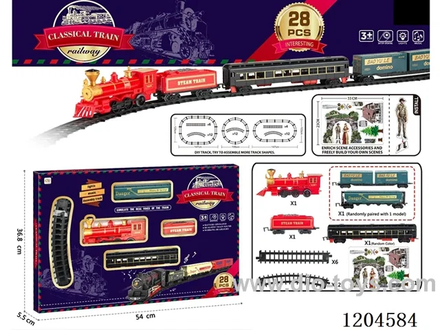 Electric light Music track train (including electricity) Lithium battery with USB cable
