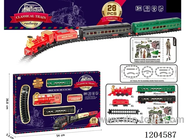 Electric light Music Track Train (battery not included)