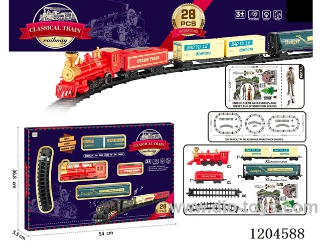 Electric light Music Track Train (battery not included)