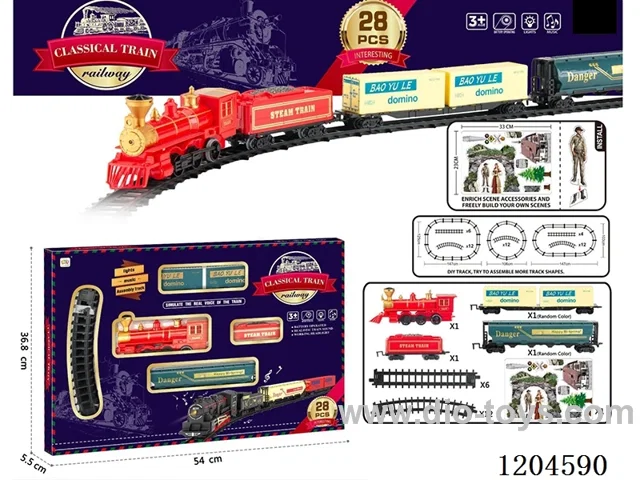 Electric light Music track train (including electricity) Lithium battery with USB cable