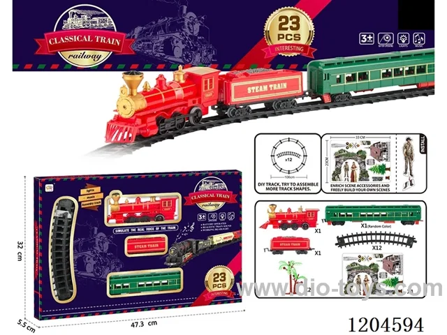 Electric light Music Track Train (battery not included)
