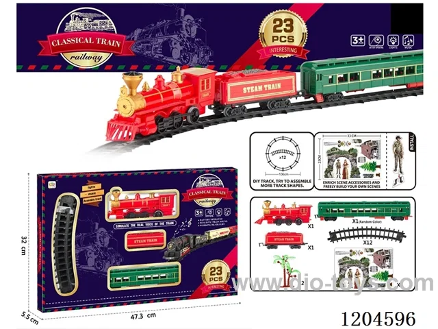 (GCC) Electric light music track train (included battery) Lithium battery with USB cable