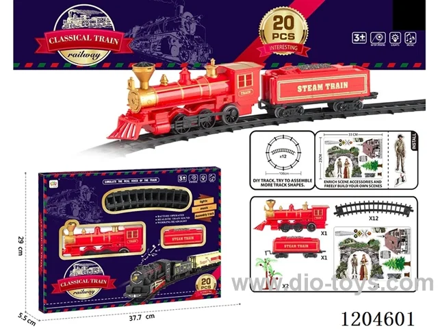 Electric light Music Track Train (battery not included)