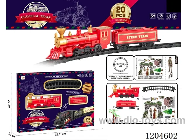 Electric light Music track train (including electricity) Lithium battery with USB cable