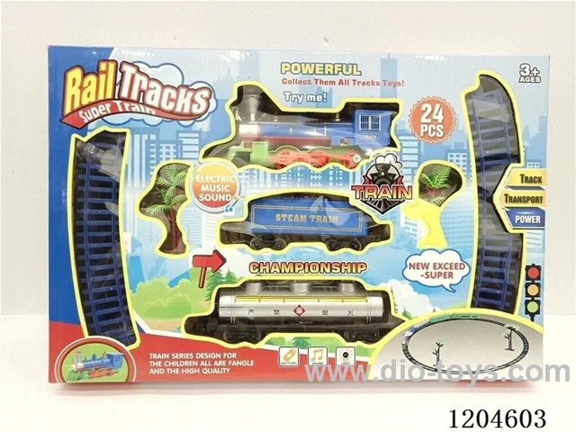 (GCC) Electric Light Music Track Train (battery not included)