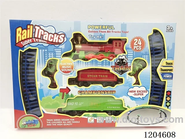 (GCC) Electric light music track train (included battery) Lithium battery with USB cable