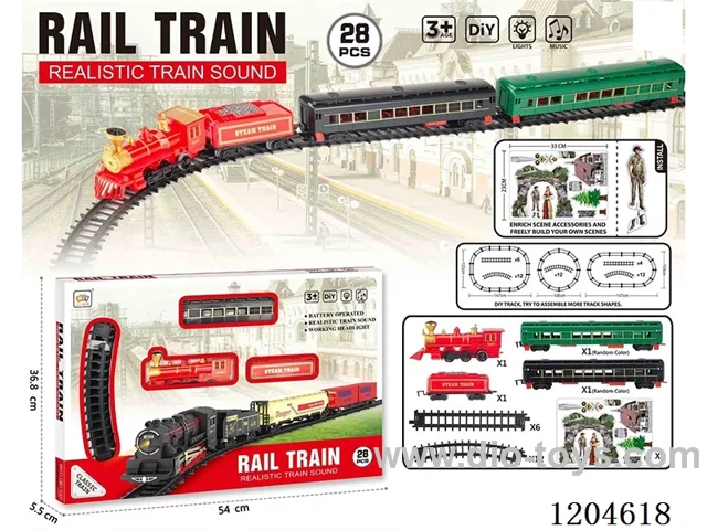 (GCC) Electric Light Music Track Train (battery not included)