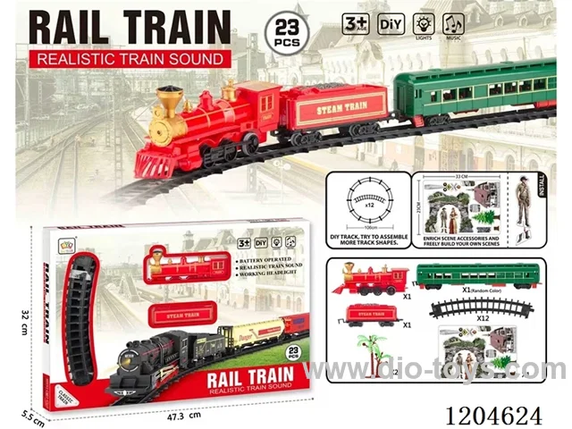(GCC) Electric Light Music Track Train (battery not included)