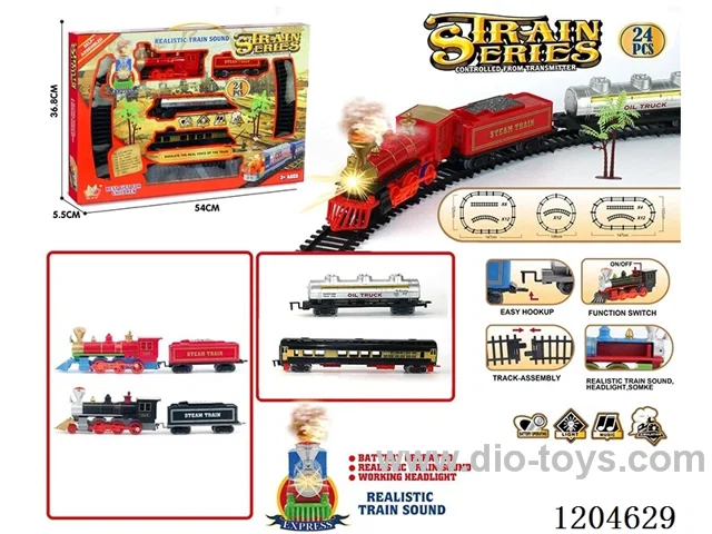 (GCC) Electric Light Music Track Train (battery not included)