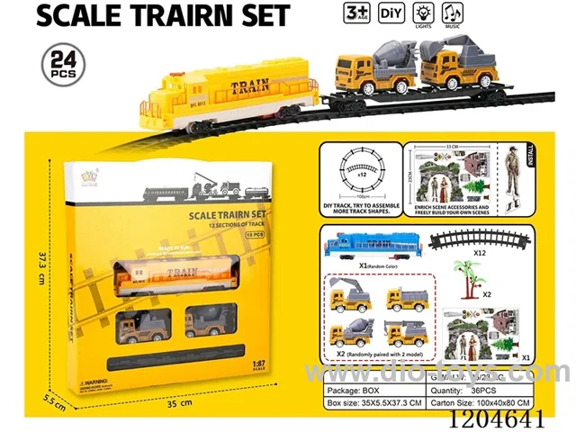 Electric light Music track engineering train (including electricity) Lithium battery with USB cable