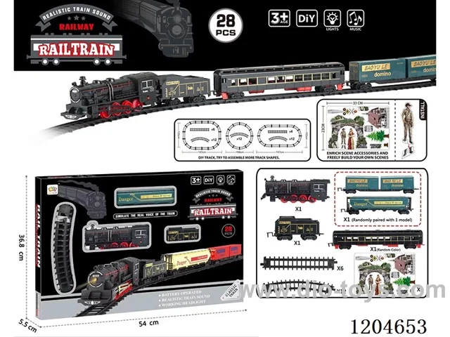 (GCC) Electric light music track train (included battery) Lithium battery with USB cable