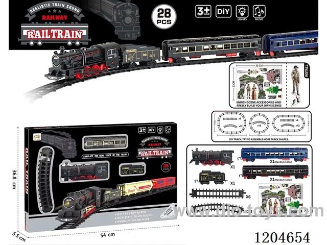 (GCC) Electric Light Music Track Train (battery not included)