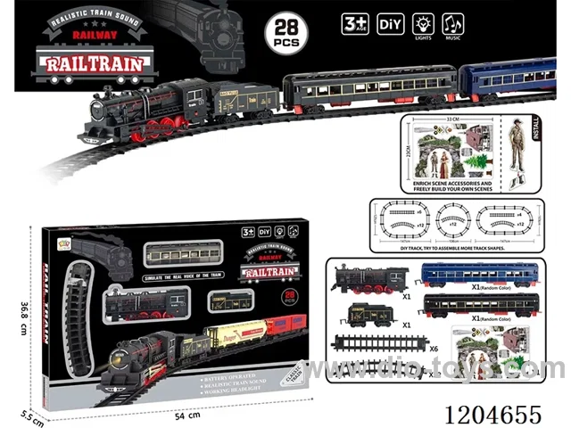 (GCC) Electric light music track train (included battery) Lithium battery with USB cable