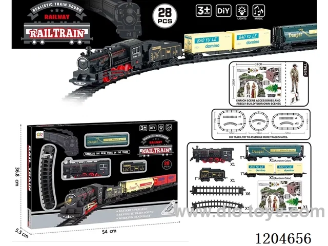 (GCC) Electric Light Music Track Train (battery not included)
