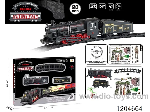 Electric light Music Track Train (battery not included)