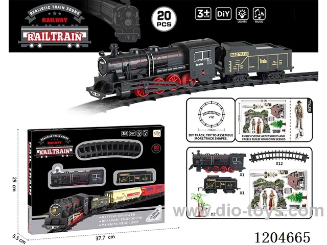 Electric light Music track train (including electricity) Lithium battery with USB cable