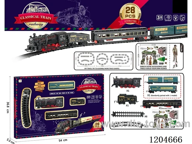 Electric light Music Track Train (battery not included)