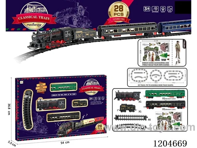 Electric light Music Track Train (battery not included)