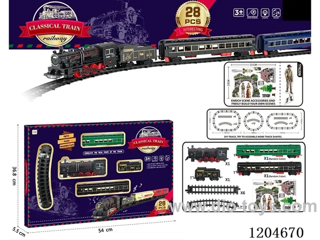 Electric light Music track train (including electricity) Lithium battery with USB cable
