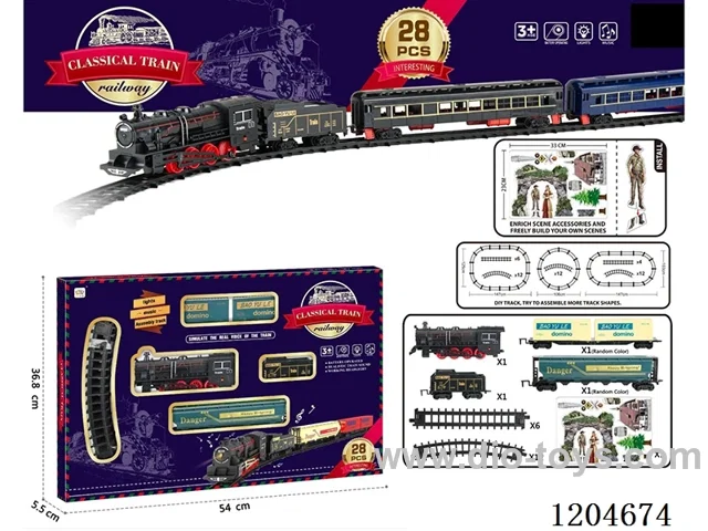 Electric light Music track train (including electricity) Lithium battery with USB cable