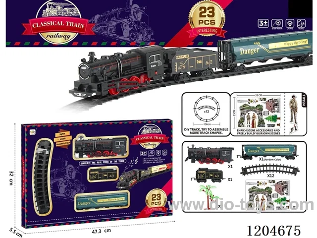 Electric light Music Track Train (battery not included)