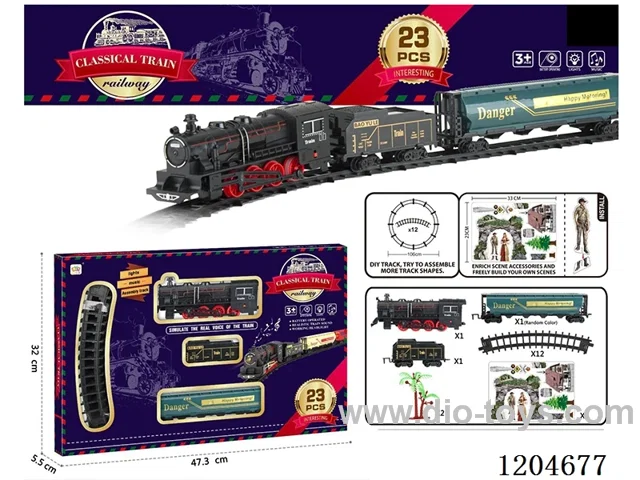 Electric light Music track train (including electricity) Lithium battery with USB cable