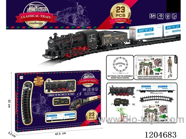 Electric light Music track train (including electricity) Lithium battery with USB cable