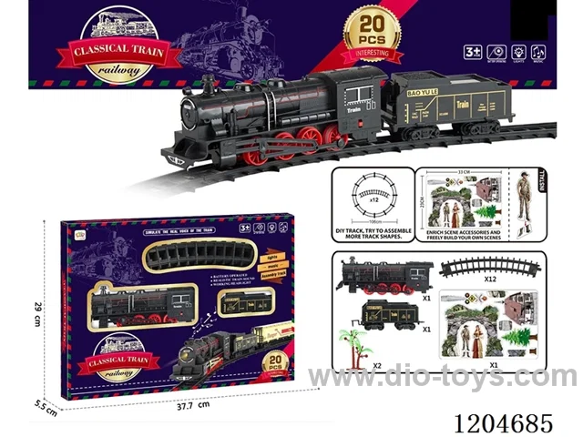 Electric light Music Track Train (battery not included)