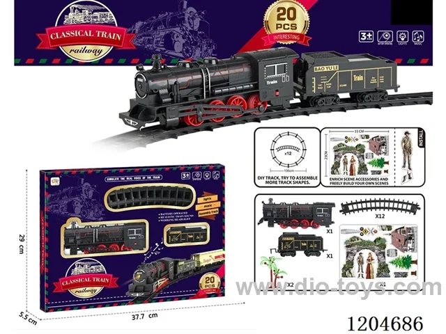 Electric light Music track train (including electricity) Lithium battery with USB cable