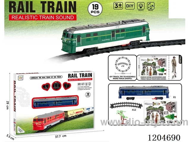 Electric light Music track train (including electricity) Lithium battery with USB cable