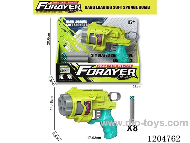 Soft bullet gun (with 8 round nose bullets
