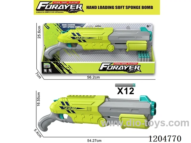 Soft bullet gun (with 8 round heads)