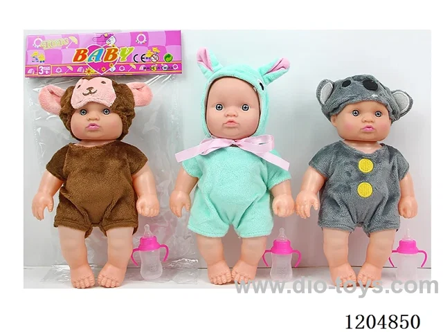 10 inch 23 cm 5 joints empty body 3D real eye doll + bottle + IC (AG13 * 2) Various mixes