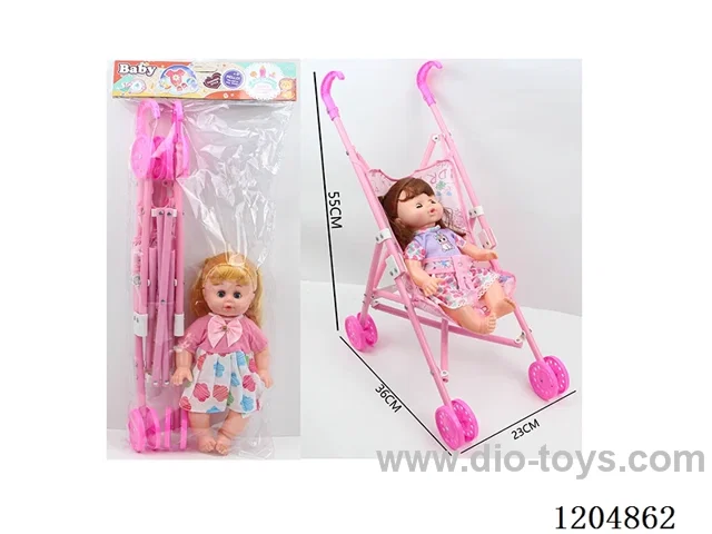 14 inch doll 30CM empty body living eyes doll four voice IC (AG13-2) + plastic cart many mixed packages