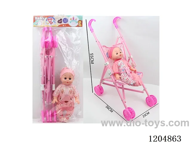 14 inch doll 30CM empty body living eye doll four voice IC(AG13*2)+plastic trolley many mixed models