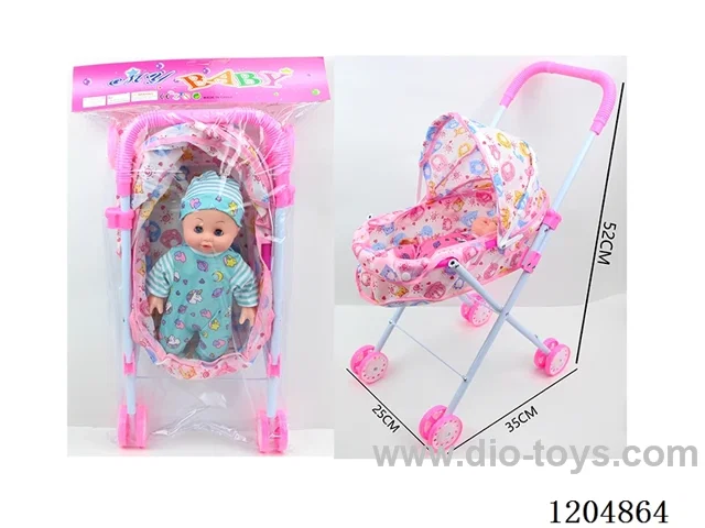 14 inch doll 30CM empty body living eye doll four voices IC (AG13 * 2) + iron cart many mixed models