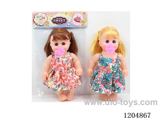 10 inch 23CM Empty body live eye doll with long crying IC(AG13*2)+pacifier Mixed packs