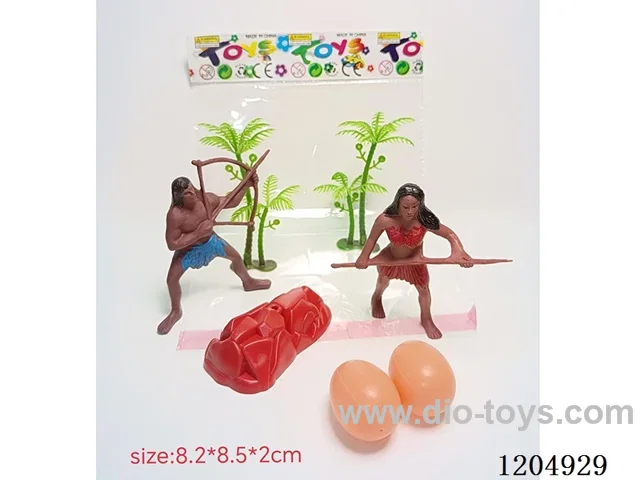2 Ancient Dinosaurs, 2 Coconut Trees, 1 Stone, 2 Dinosaur Eggs