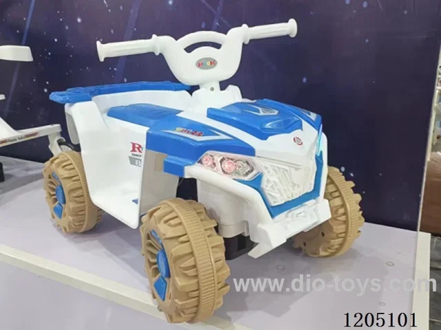 Atv (all-Terrain Vehicle)/6V4.5A battery, single wheel drive, one click quick installation of steering wheel, multifunctional center console, battery display, dynamic music, chassis armor, LED lights