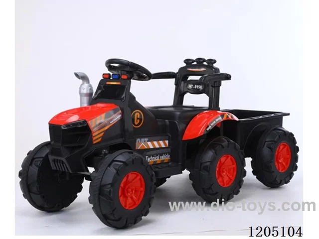 tractor/Early education function. Music stories, children's songs, battery level display. USB port, MP3 port, 6V4.5 battery, 380 motor, single drive
