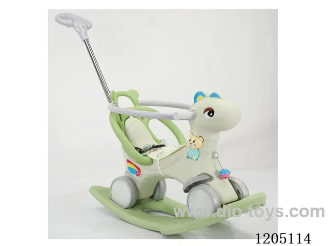 All round three-in-one rocking horse/The rocking horse，Sliding capability，With guardrails