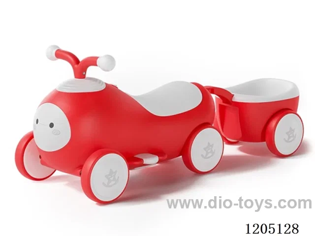 scooter/Widened and stable wheelbase, 360 degree smooth and without edges, dual mode of bicycle and bucket, enlarged storage bucket, convenient for moms to carry items during travel, integrated rounded handlebars, curved stripe seat design, comfortable riding, high-density rubber coated silent tires